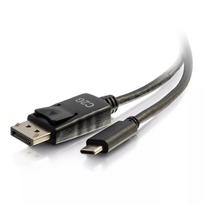 C2G USB-C į DisplayPort adapterio kabelis 4K 30Hz 1,8m juodas