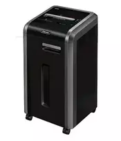 Fellowes Powershred 225i juostinis smulkintuvas, juostinis smulkinimas, 24 cm, 5,8 mm, 60 l, 4 ratai, 4800 mm/min