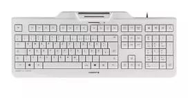 CHERRY KC 1000 SC klaviatūra su kortelių skaitytuvu, USB, AZERTY, balta