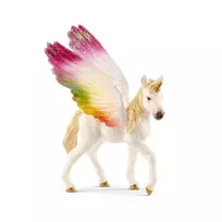 schleich BAYALA Spalvoto lietaus vienaragio kumeliukas su sparnais, 5 m., Vienaragis / Pegasas, Vienaragiai & Fėjos, Įvairiaspalvis, Plastikas, 1 vnt.