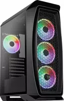 Aerocool Aero One Duo ATX kompiuterio korpusas su 4x ARGB 12cm ventiliatoriais ir priekiniu tinkleliu