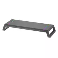 Mars Gaming MGS-ONE Black Chroma RGB monitor stovas – reguliuojamas, su laikikliu telefonui ir planšetei, priekine USB 2.0 jungtimi