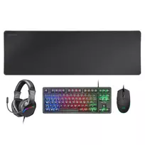 Mars Gaming 4-in-1 žaidimų rinkinys MCP-RGB3, laidinis, USB, membraninė, RGB LED, juoda, su pele