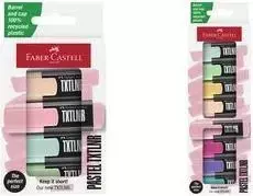 Pastelinių žymeklių rinkinys Faber-Castell 154214, 4 vnt. – Koralų, Žalia, Šviesiai žalia, Rožinė