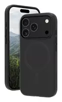 Apsauginis dėklas dbramante1928 Nuuk Pro MS, skirtas Apple iPhone 17 Pro, suderinamas su MagSafe, plastikinis, juodas