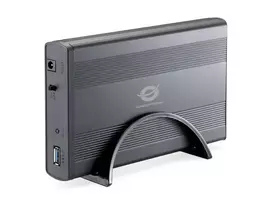 Conceptronic 3.5 colio kietojo disko dėžutė USB 3.0, HDD korpusas, 3.5 colio, Serial ATA, Serial ATA II, 4.8Gbit/s, USB jungtis, grafitas