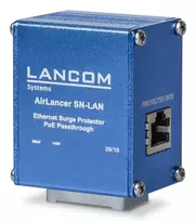 Lancom Systems AirLancer SN-LAN Gigabit Ethernet PoE apsauginis adapteris 1000Mbit/s, 1,2 A, aliuminis, mėlynas