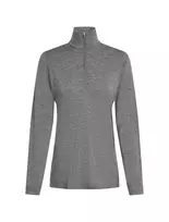 Icebreaker Merino 200 Oasis LS Half Zip Women's Gritstone Heather