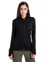 Icebreaker Quantum LS Zip Hoodie Women's Black
