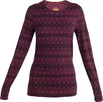 Icebreaker Merino 200 Oasis LS Crew Women's First Snow Nightshade/Tempo