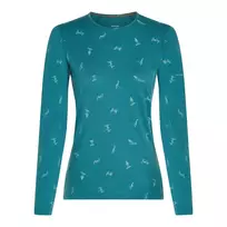Icebreaker Merino 200 Oasis LS Crew Women's Ski Day Topaz/Hydro