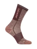 Icebreaker Merino Run+ Ultralight Crew Women's Socks Java/Acid Pink