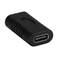 EFB Electronics USB 3.2 Type-C Adapter, Type-C Female - Type-C Female, Black