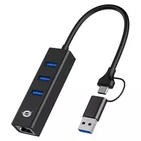 Conceptronic DONN07BA - Hub - 3 x SuperSpeed USB 3.0
