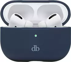 dbramante1928 Costa Rica Headphone Case - Recycled Plastic, Silicone - Pacific Blue - for Apple AirPods with Charging Case