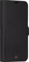 dbramante1928 New York Flip Case for Mobile Phone with Detachable Magnetic Back, Saffiano Leather, Night Black, for Apple iPhone 13 Pro Max