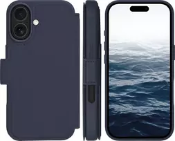 dbramante1928 Lynge Flip Case for Mobile Phone - MagSafe Compatibility - Deep Water - for Apple iPhone 17