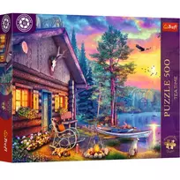 TREFL PUZZLE Dėlionė - 500 - Arbatos metas: Uostas saulėlydyje - Trefl 37617