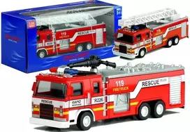 LEAN TOYS Fire Rescue Truck with Ladder 1:32
