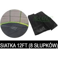 Batuto tinklas 12FT - 8 laukai Juoda