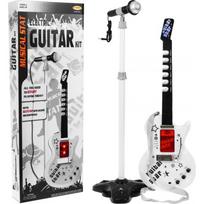 Elektrinės gitaros stovas Mikrofonas Baltas