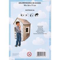 Namas XXL su žirgais 3D spalvinimo knyga vaikams
