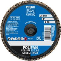 Lapelinis šlifavimo diskas Mini-POLIFAN CDR (ROLOC) 75mm Z80 75mm Z80 PFF, Pferd