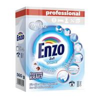 DELUXE Enzo White 2in1 skalbimo milteliai baltiems skalbiniams x8 560g