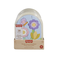 FISHER-PRICE Wood medinė dėlionė gėlės, HXT97
