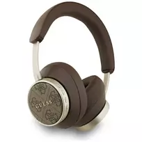 GUESS Over-ear Bluetooth 4G Headphones, Classic Logo, Brown