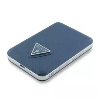 GUESS PU Grained Triangle Logo external battery (power bank) | 5000 mAh | MagSafe | blue