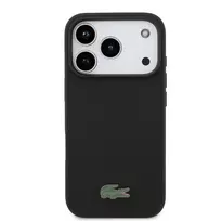 Lacoste Iconic Petit Pique MagSafe Case + Wallet for iPhone 17 Pro in Black