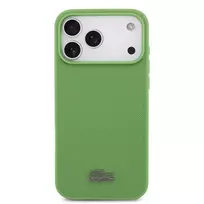 Lacoste Iconic Petit Pique MagSafe Case + Wallet for iPhone 17 Pro Max in Green