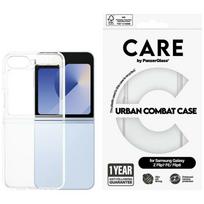 PanzerGlass CARE case by Flagship Urban Combat for Samsung Galaxy Z Flip7 FE / Flip6, transparent