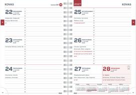 Mokslo knyga WEEK Spirex Insert, 2026/2027, (vidus) - Nėra Autoriaus