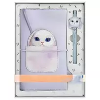 Nimmy 2-in-1 notebook + pen set | purple Big Eyed Pet 2.0 Rabbit