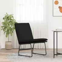 Poilsio kėdė, juodos spalvos, 52x75x76cm, audinys