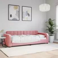 Sofa, rožinės spalvos, 80x200cm, aksomas
