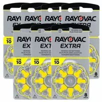 Elementai klausos aparatams RAYOVAC Extra, 10 PR70, 80 vnt.