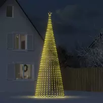 LED Kalėdų eglutė 1544 LEDs Šilta Balta 500 cm