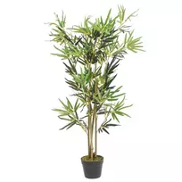Dirbtinis bambukas, žalios spalvos, 120cm, 552 lapai