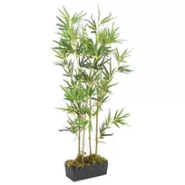 Dirbtinis bambukas, žalios spalvos, 120cm, 552 lapai