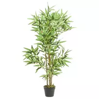 Dirbtinis bambukas, žalios spalvos, 120cm, 552 lapai