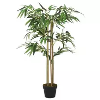Dirbtinis bambukas, žalios spalvos, 80cm, 380 lapai
