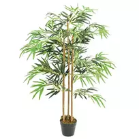 Dirbtinis bambukas, žalios spalvos, 120cm, 730 lapų