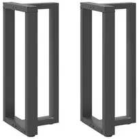 Baro stalo kojos, T formos, 2 vnt., antracito spalvos, 50x35x(90-91) cm, plienas