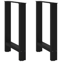 Valgomojo stalo kojos, juodos, 2 vnt., 60x(72-73) cm, plienas