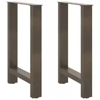 Valgomojo stalo kojos, 2 vnt., 50x(72-73) cm, natūralus plienas