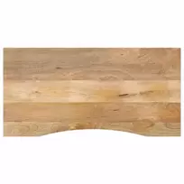 Rašomojo stalo stalviršis su linkiu, 110x50x2,5 cm, mango