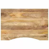 Rašomojo stalo stalviršis su linkiu, 100x60x2,5cm, mango